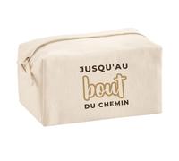 Trousse Multifonction Jusquau Bout du Chemin - Multi-Purpose Case - Idée Trousse Multifonction Cadeau Anniversaire Fête Original Famille Travail Départ Collègue Retraite Noël. - Marron&Marron - 2