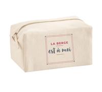 Trousse Multifonction La Berge Est A Moi - Multi-Purpose Case - Idée Trousse Multifonction Cadeau Anniversaire Fête Original Famille Travail Départ Collègue Retraite Noël. - Rose&Gris - 3