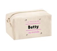 Trousse Multifonction La Meilleure Betty au Monde 2 - Multi-Purpose Case - Idée Trousse Multifonction Cadeau Anniversaire Fête Original Famille Travail Départ Collègue Retraite Noël.