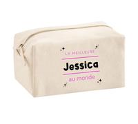 Trousse Multifonction La Meilleure Jessica au Monde 2 - Multi-Purpose Case - Idée Trousse Multifonction Cadeau Anniversaire Fête Original Famille Travail Départ Collègue Retraite Noël.