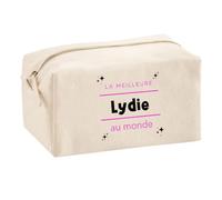 Trousse Multifonction La Meilleure Lydie au Monde 2 - Multi-Purpose Case - Idée Trousse Multifonction Cadeau Anniversaire Fête Original Famille Travail Départ Collègue Retraite Noël.