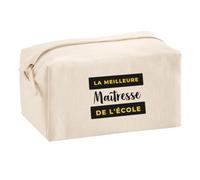 Trousse Multifonction La Meilleure Maitresse de Lecole - Multi-Purpose Case - Idée Trousse Multifonction Cadeau Anniversaire Fête Original Famille Travail Départ Collègue Retraite Noël. -. - 4