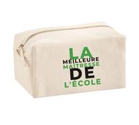 Trousse Multifonction La Meilleure Maitresse de Lecole - Multi-Purpose Case - Idée Trousse Multifonction Cadeau Anniversaire Fête Original Famille Travail Départ Collègue Retraite Noël. -. - 1