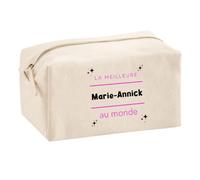 Trousse Multifonction La Meilleure Marie-Annick au Monde 2 - Multi-Purpose Case - Idée Trousse Multifonction Cadeau Anniversaire Fête Original Famille Travail Départ Collègue Retraite Noël.