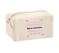 Trousse Multifonction La Meilleure Marie-Christine au Monde 2 - Multi-Purpose Case - Idée Trousse Multifonction Cadeau Anniversaire Fête Original Famille Travail Départ Collègue Retraite Noël.