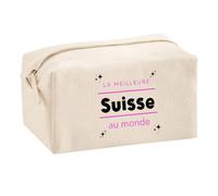 Trousse Multifonction La Meilleure Suisse au Monde 2 - Multi-Purpose Case - Idée Trousse Multifonction Cadeau Anniversaire Fête Original Famille Travail Départ Collègue Retraite Noël.