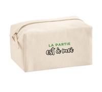 Trousse Multifonction La Partie Est A Moi - Multi-Purpose Case - Idée Trousse Multifonction Cadeau Anniversaire Fête Original Famille Travail Départ Collègue Retraite Noël. - Vert&Noir - 2