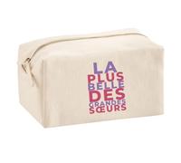 Trousse Multifonction La Plus Belle des Grandes Sœurs - Multi-Purpose Case - Idée Trousse Multifonction Cadeau Anniversaire Fête Original Famille Travail Départ Collègue Retraite. - Violet&Rose - 1