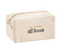 Trousse Multifonction La Scene Est A Moi - Multi-Purpose Case - Idée Trousse Multifonction Cadeau Anniversaire Fête Original Famille Travail Départ Collègue Retraite Noël. - Doré&Noir - 2