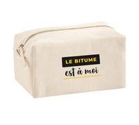 Trousse Multifonction Le Bitume Est A Moi - Multi-Purpose Case - Idée Trousse Multifonction Cadeau Anniversaire Fête Original Famille Travail Départ Collègue Retraite Noël. - Noir&Jaune - 4