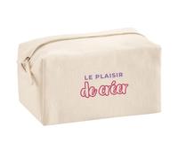Trousse Multifonction Le Plaisir de Creer - Multi-Purpose Case - Idée Trousse Multifonction Cadeau Anniversaire Fête Original Famille Travail Départ Collègue Retraite Noël. - Violet&Rose - 2