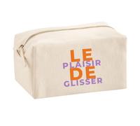 Trousse Multifonction Le Plaisir de Glisser - Multi-Purpose Case - Idée Trousse Multifonction Cadeau Anniversaire Fête Original Famille Travail Départ Collègue Retraite Noël. - Orange&Violet - 1