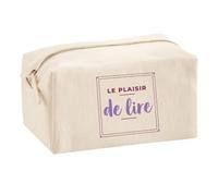 Trousse Multifonction Le Plaisir de Lire - Multi-Purpose Case - Idée Trousse Multifonction Cadeau Anniversaire Fête Original Famille Travail Départ Collègue Retraite Noël. - Violet&Violet - 3