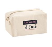 Trousse Multifonction Les Mains et Lœil - Multi-Purpose Case - Idée Trousse Multifonction Cadeau Anniversaire Fête Original Famille Travail Départ Collègue Retraite Noël. - Bleu&Rose - 4