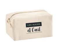 Trousse Multifonction Les Mains et Lœil - Multi-Purpose Case - Idée Trousse Multifonction Cadeau Anniversaire Fête Original Famille Travail Départ Collègue Retraite Noël. - Bleu&Vert - 4