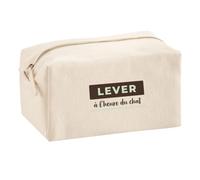 Trousse Multifonction Lever A Lheure du Chat - Multi-Purpose Case - Idée Trousse Multifonction Cadeau Anniversaire Fête Original Famille Travail Départ Collègue Retraite Noël. - Marron&Vert - 4