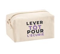 Trousse Multifonction Lever Tot pour Lecurie - Multi-Purpose Case - Idée Trousse Multifonction Cadeau Anniversaire Fête Original Famille Travail Départ Collègue Retraite Noël. - Bleu&Violet - 1
