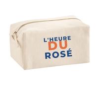 Trousse Multifonction Lheure du Rose - Multi-Purpose Case - Idée Trousse Multifonction Cadeau Anniversaire Fête Original Famille Travail Départ Collègue Retraite Noël. - Terracotta&Bleu - 1