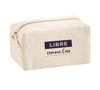 Trousse Multifonction Libre comme Lair - Multi-Purpose Case - Idée Trousse Multifonction Cadeau Anniversaire Fête Original Famille Travail Départ Collègue Retraite Noël. - Bleu&Marron - 4
