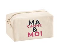 Trousse Multifonction Ma Canne Moi - Multi-Purpose Case - Idée Trousse Multifonction Cadeau Anniversaire Fête Original Famille Travail Départ Collègue Retraite Noël. - Bleu&Rose - 1