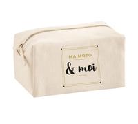 Trousse Multifonction Ma Moto Moi - Multi-Purpose Case - Idée Trousse Multifonction Cadeau Anniversaire Fête Original Famille Travail Départ Collègue Retraite Noël. - Doré&Noir - 3