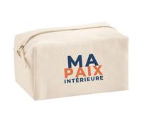 Trousse Multifonction Ma Paix Interieure - Multi-Purpose Case - Idée Trousse Multifonction Cadeau Anniversaire Fête Original Famille Travail Départ Collègue Retraite Noël. - Bleu&Terracotta - 1