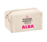 Trousse Multifonction Madame Parfaite Alba - Multi-Purpose Case - Idée Trousse Multifonction Cadeau Anniversaire Fête Original Famille Travail Départ Collègue Retraite Noël.