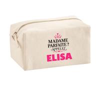 Trousse Multifonction Madame Parfaite Elisa - Multi-Purpose Case - Idée Trousse Multifonction Cadeau Anniversaire Fête Original Famille Travail Départ Collègue Retraite Noël.