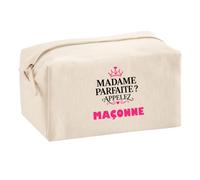 Trousse Multifonction Madame Parfaite Maconne - Multi-Purpose Case - Idée Trousse Multifonction Cadeau Anniversaire Fête Original Famille Travail Départ Collègue Retraite Noël.