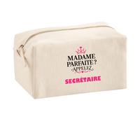 Trousse Multifonction Madame Parfaite Secretaire - Multi-Purpose Case - Idée Trousse Multifonction Cadeau Anniversaire Fête Original Famille Travail Départ Collègue Retraite Noël.