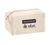 Trousse Multifonction Maman de Reve - Multi-Purpose Case - Idée Trousse Multifonction Cadeau Anniversaire Fête Original Famille Travail Départ Collègue Retraite Noël. - Bleu&Rose - 4
