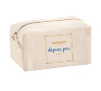 Trousse Multifonction Maman Depuis Peu - Multi-Purpose Case - Idée Trousse Multifonction Cadeau Anniversaire Fête Original Famille Travail Départ Collègue Retraite Noël. - Jaune&Bleu - 3