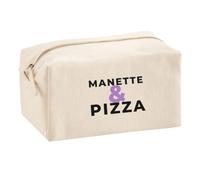 Trousse Multifonction Manette Pizza - Multi-Purpose Case - Idée Trousse Multifonction Cadeau Anniversaire Fête Original Famille Travail Départ Collègue Retraite Noël. - Noir&Violet - 1