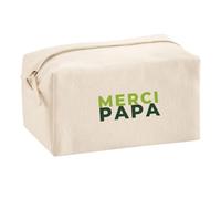 Trousse Multifonction Merci Papa - Multi-Purpose Case - Idée Trousse Multifonction Cadeau Anniversaire Fête Original Famille Travail Départ Collègue Retraite Noël. - Vert&Vert - 1