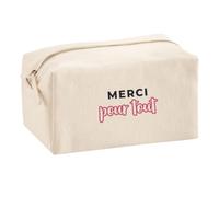 Trousse Multifonction Merci pour Tout - Multi-Purpose Case - Idée Trousse Multifonction Cadeau Anniversaire Fête Original Famille Travail Départ Collègue Retraite Noël. - Bleu&Rose - 2