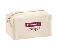 Trousse Multifonction Mission Accomplie - Multi-Purpose Case - Idée Trousse Multifonction Cadeau Anniversaire Fête Original Famille Travail Départ Collègue Retraite Noël. - Violet&Pêche - 4