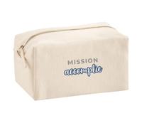 Trousse Multifonction Mission Accomplie - Multi-Purpose Case - Idée Trousse Multifonction Cadeau Anniversaire Fête Original Famille Travail Départ Collègue Retraite Noël. - Gris&Bleu - 2