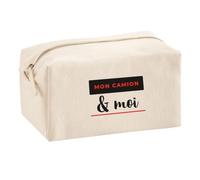 Trousse Multifonction Mon Camion Moi - Multi-Purpose Case - Idée Trousse Multifonction Cadeau Anniversaire Fête Original Famille Travail Départ Collègue Retraite Noël. - Noir&Rouge - 4