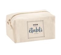 Trousse Multifonction Mon Etabli - Multi-Purpose Case - Idée Trousse Multifonction Cadeau Anniversaire Fête Original Famille Travail Départ Collègue Retraite Noël. - Bleu&Gris - 3