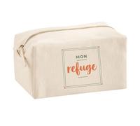 Trousse Multifonction Mon Refuge - Multi-Purpose Case - Idée Trousse Multifonction Cadeau Anniversaire Fête Original Famille Travail Départ Collègue Retraite Noël. - Vert&Terracotta - 3