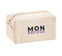 Trousse Multifonction Mon Refuge - Multi-Purpose Case - Idée Trousse Multifonction Cadeau Anniversaire Fête Original Famille Travail Départ Collègue Retraite Noël. - Bleu&Violet - 1