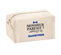 Trousse Multifonction Monsieur Parfait Basketteur - Multi-Purpose Case - Idée Trousse Multifonction Cadeau Anniversaire Fête Original Famille Travail Départ Collègue Retraite Noël.