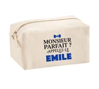 Trousse Multifonction Monsieur Parfait Emile - Multi-Purpose Case - Idée Trousse Multifonction Cadeau Anniversaire Fête Original Famille Travail Départ Collègue Retraite Noël.