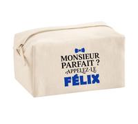 Trousse Multifonction Monsieur Parfait Felix - Multi-Purpose Case - Idée Trousse Multifonction Cadeau Anniversaire Fête Original Famille Travail Départ Collègue Retraite Noël.