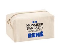 Trousse Multifonction Monsieur Parfait Rene - Multi-Purpose Case - Idée Trousse Multifonction Cadeau Anniversaire Fête Original Famille Travail Départ Collègue Retraite Noël.