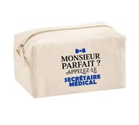 Trousse Multifonction Monsieur Parfait Secretaire Medical - Multi-Purpose Case - Idée Trousse Multifonction Cadeau Anniversaire Fête Original Famille Travail Départ Collègue Retraite Noël.