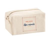 Trousse Multifonction Née pour Etre Aimee - Multi-Purpose Case - Idée Trousse Multifonction Cadeau Anniversaire Fête Original Famille Travail Départ Collègue Retraite Noël. - Terracotta&Bleu - 3
