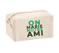 Trousse Multifonction on Marie Notre Ami - Multi-Purpose Case - Idée Trousse Multifonction Cadeau Anniversaire Fête Original Famille Travail Départ Collègue Retraite Noël. - Vert&Vert - 1