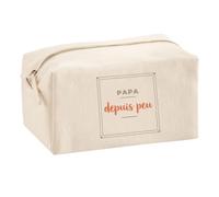 Trousse Multifonction Papa Depuis Peu - Multi-Purpose Case - Idée Trousse Multifonction Cadeau Anniversaire Fête Original Famille Travail Départ Collègue Retraite Noël. - Marron&Terracotta - 3