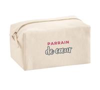 Trousse Multifonction Parrain de Cœur - Multi-Purpose Case - Idée Trousse Multifonction Cadeau Anniversaire Fête Original Famille Travail Départ Collègue Retraite Noël. - Rose&Gris - 2